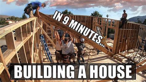 Building A House In Minutes A Construction Time Lapse Youtube