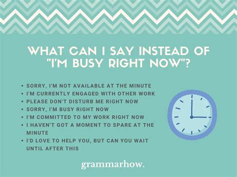 8 Polite Ways To Say Im Busy Right Now 2022