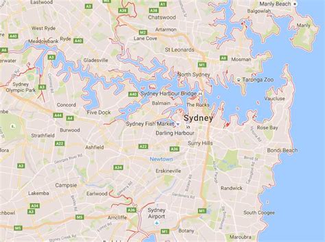 Areas Serviced Map Sydney Computer Help