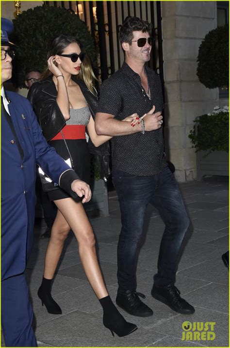 Robin Thicke And Pregnant Girlfriend April Love Geary Step Out For Date Night Photo 3966544
