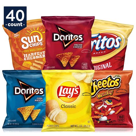 Frito Lay Classic Mix Variety Pack 1 Oz 40 Count