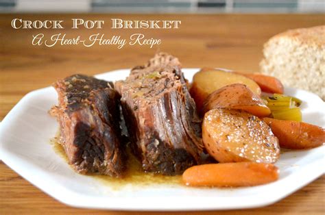 I recently bought this great crock pot that is programmable and once the cooking time ends it just keeps it warm. Crock Pot Heart Healthy Brisket and Vegetables | Recipe ...