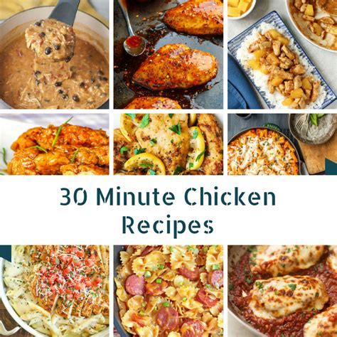 80+ best easy healthy dinner recipe ideas. These 30 Minute Chicken Recipes Are Great Dinner Ideas For ...