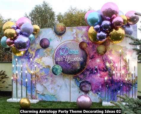 Charming Astrology Party Theme Decorating Ideas Sweetyhomee Balloon