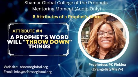 6 Attributes Of A Prophets Word Attribute 4 A Prophets Word Will