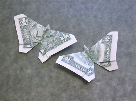 How To Make Origami Butterfly With Dollar Bill Beitu