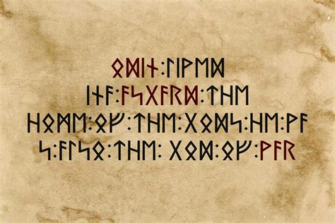 Norse Elder Futhark Typeface Elder Futhark Ancient Languages Typeface