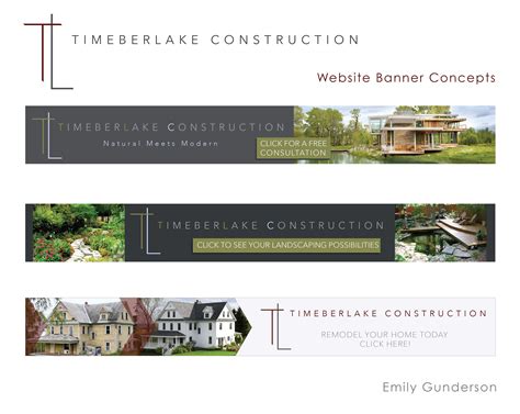 Emily Gunderson Website Banner Concepts 2015 Construction Website