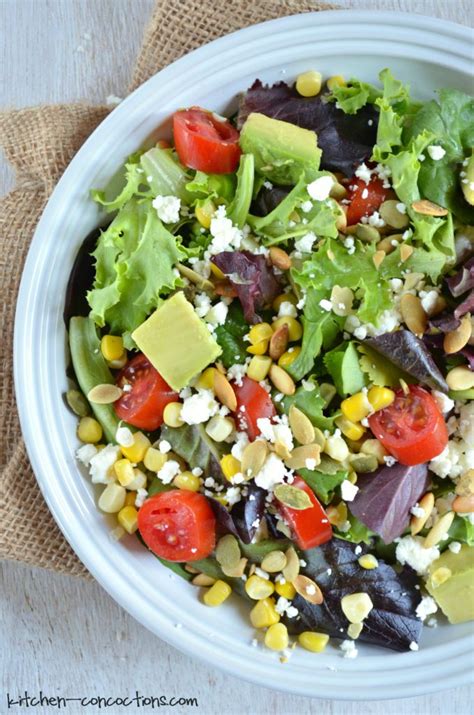 Corn Avocado And Tomato Salad With Roasted Red Bell Pepper Vinaigrette
