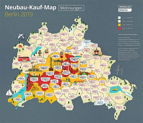 Die zwölf berliner bezirke gliedern sich in 96 ortsteile. So teuer ist eine Neubau-Wohnung in den Berliner ...