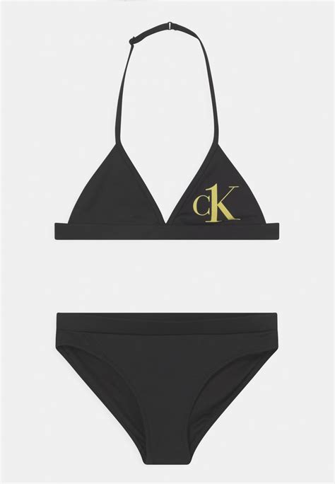 Calvin Klein Swimwear Triangle Set Bikiinid Blackmust Zalandoee