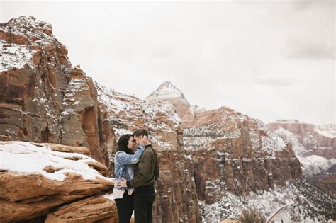 How To Have A Winter Adventure Session In Zion National Park Natalie