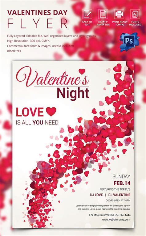53 Fabulous Psd Valentine Flyer Templates And Designs Free And Premium