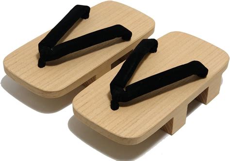 Spj Geta Japanese Mans Traditional Wooden Clogs Shoes Sandals Amazon