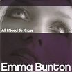 Emma Bunton - All I Need To Know (2006, CD) | Discogs