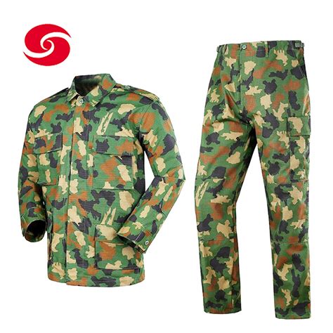 Custom Nigerian Camouflage Military Tactical Bdu Uniform Made In China