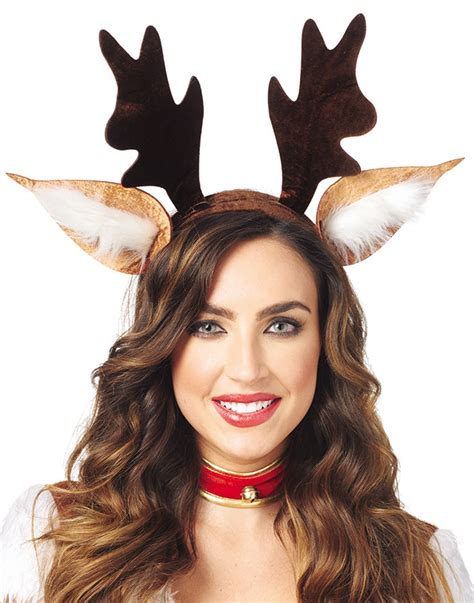 Reindeer Deer Antlers Adult Bambi Christmas Costume Headband