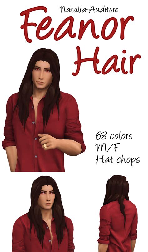 Feanor Hair Natalia Auditore On Patreon Sims 4 Sims Sims 4 Dresses