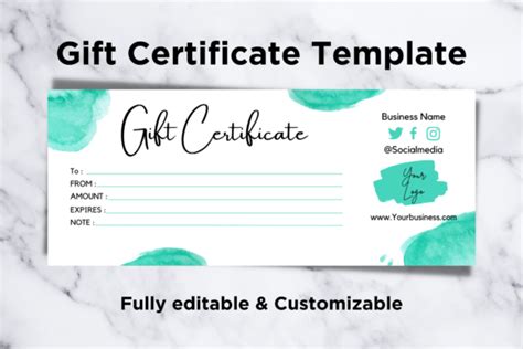 Canva Gift Certificate Template Graphic By Mycreativee Creative Fabrica