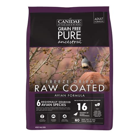 What's in my bag of freeze dried lamb formula? CANIDAE Grain-Free PURE Ancestral Avian Formula Freeze ...