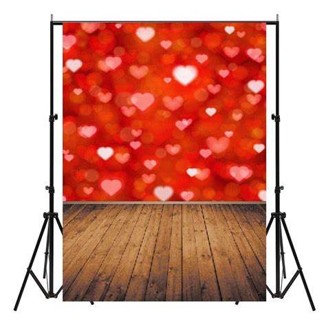 X Ft Vinyl Valentine S Day Red Heart Photography Backdrop Background Studio Prop Sale