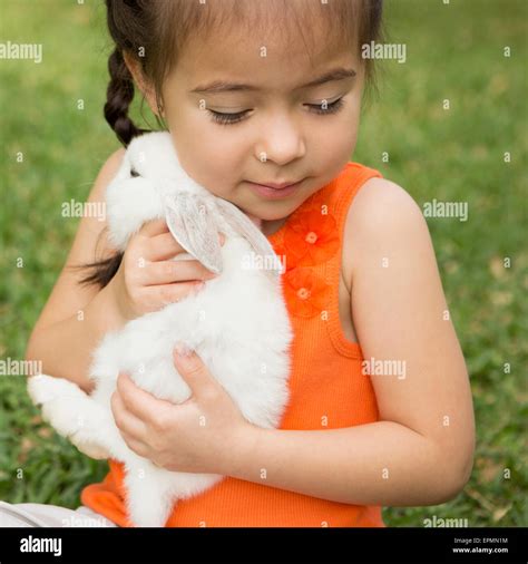 Rabbit And Child Hi Res Stock Photography And Images Alamy