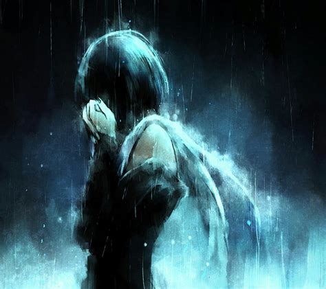 sad anime girl crying desktop wallpapers wallpaper cave