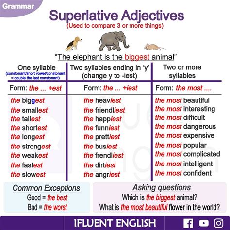 Superlative Adjectives English Grammar Superlative Adjectives Learn