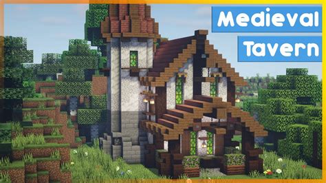⚒️ Minecraft How To Build A Medieval Tavern Youtube