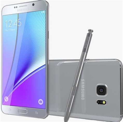 Samsung Galaxy Note 5 Silver 57 2560x1440 64gb Mobile Phone Wootware