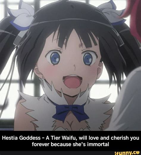 hestia goddess a tier waifu will love and cherish you forever because she s immortal hestia