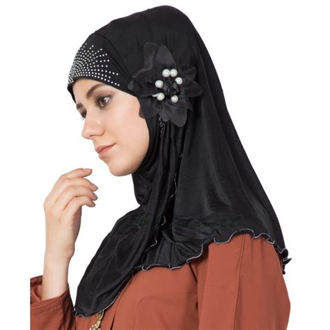 Instant Hijab Online Black Color Hijab At