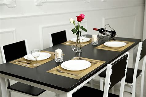 Finish off your dining table with placemats & table mats. 6pcs Washable Placemats Woven Vinyl PVC Placemat for Home ...