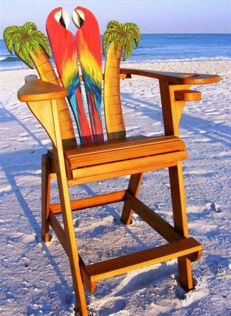 Maybe you would like to learn more about one of these? Pin by Kay Kutchenriter on DIY-Build It | Beach furniture, Chair woodworking plans, Lifeguard chair