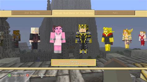 Guardians Of The Galaxy Skin Pack Showcase For Minecraft Xbox Youtube