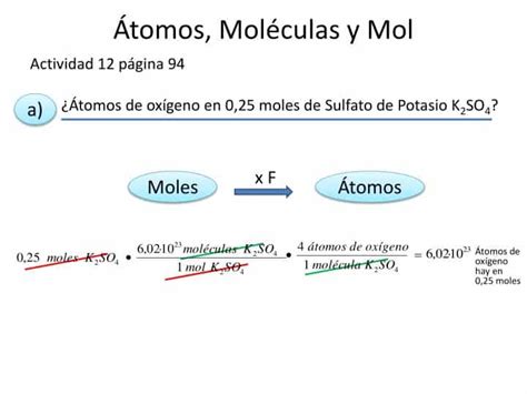 Ejercicios Átomos Moléculas Y Moles Quimica Dnota10