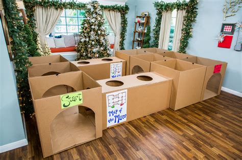 Diy Maze For Kids Diy Kids Games Diy Maze Cardboard Box Crafts
