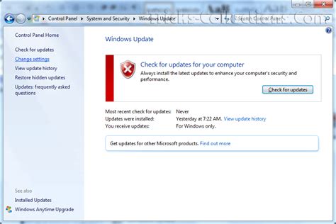 How To Disable Automatic Update On Windows 7 Tricks