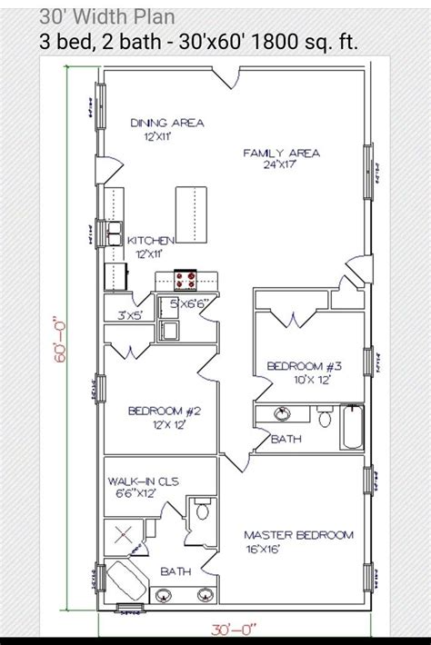 30 X 60 2 Bedroom Floor Plans Dunia Decor
