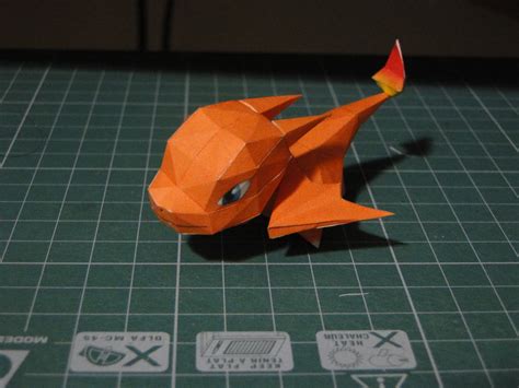 Pokemon Charizard X Chibi Papercraft Free Paper Holes Images And Photos Finder