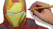 COMO DIBUJAR A IRON MAN: paso a paso - YouTube