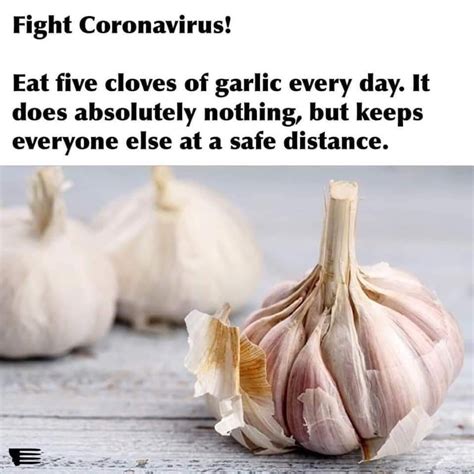 Garlic Coronavirus Meme Usc Digital Folklore Archives