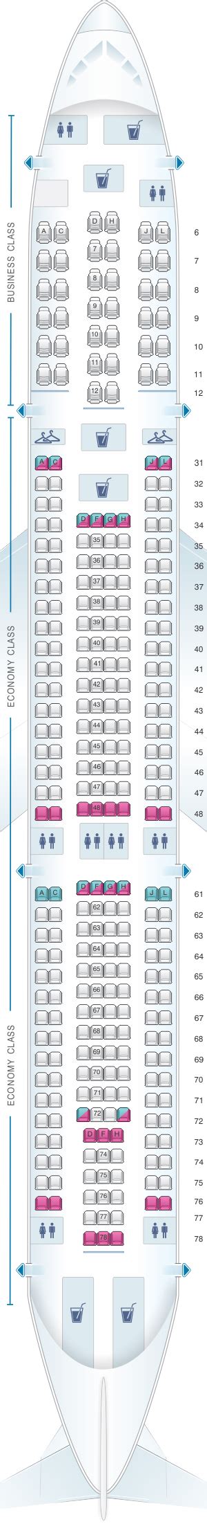 Turkish Airlines A330 Seat Map