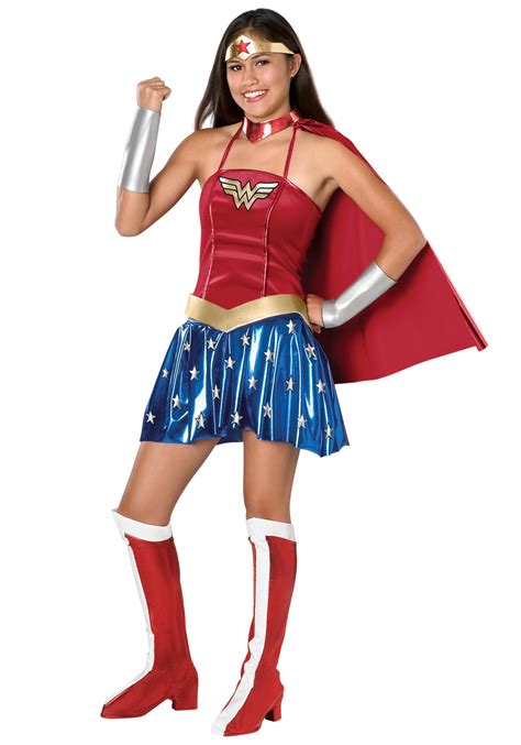 When worn, they reveal the amazonian princess hidden inside all of us. Teen Wonder Woman Costume | Girl's Superhero Costume