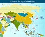 Map of Asia - Guide of the World