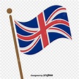 British Flag Clipart Hd PNG, Elemental Design Of Flying British Flag ...