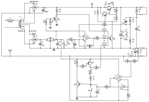 Circuit diagram of voltage regulator for adjustable 0 to 30v 2a dc power supply. CA3140,TIP41, 2N3055 Lab Power Supply 0-30V 2A | Electronic Circuits, Schematics Diagram, Free ...