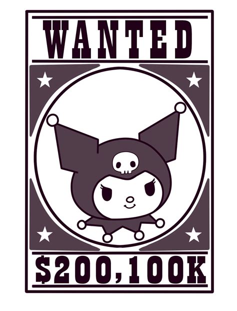 artstation kuromi my melody wanted posters