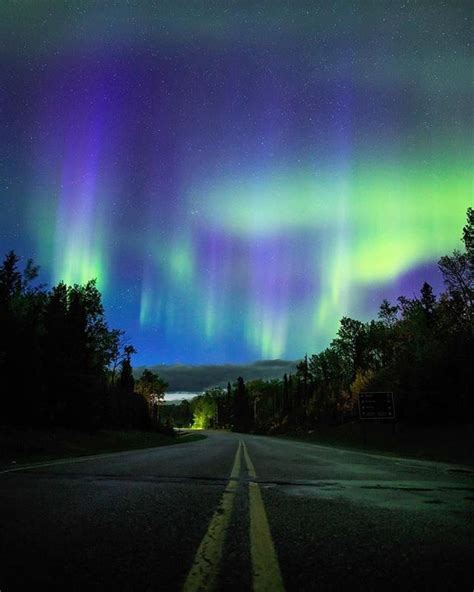 🇨🇦aurora Over Waskesiu Lake In Saskatchewan Canada Photographer