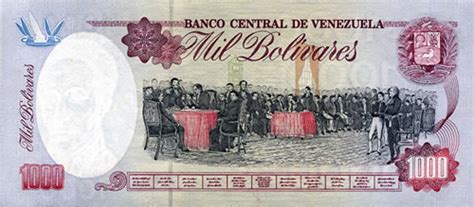 Banque centrale du venezuela (fr); Billetes del Banco Central de Venezuela : 1000 Bolívares ...